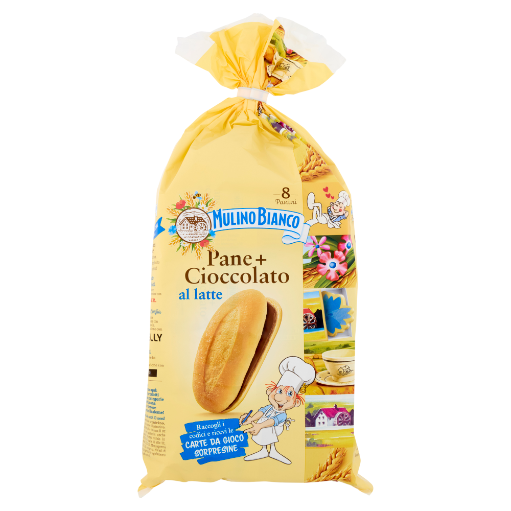 Mulino Bianco Pane+Cioccolato Merenda 8 pezzi 300g