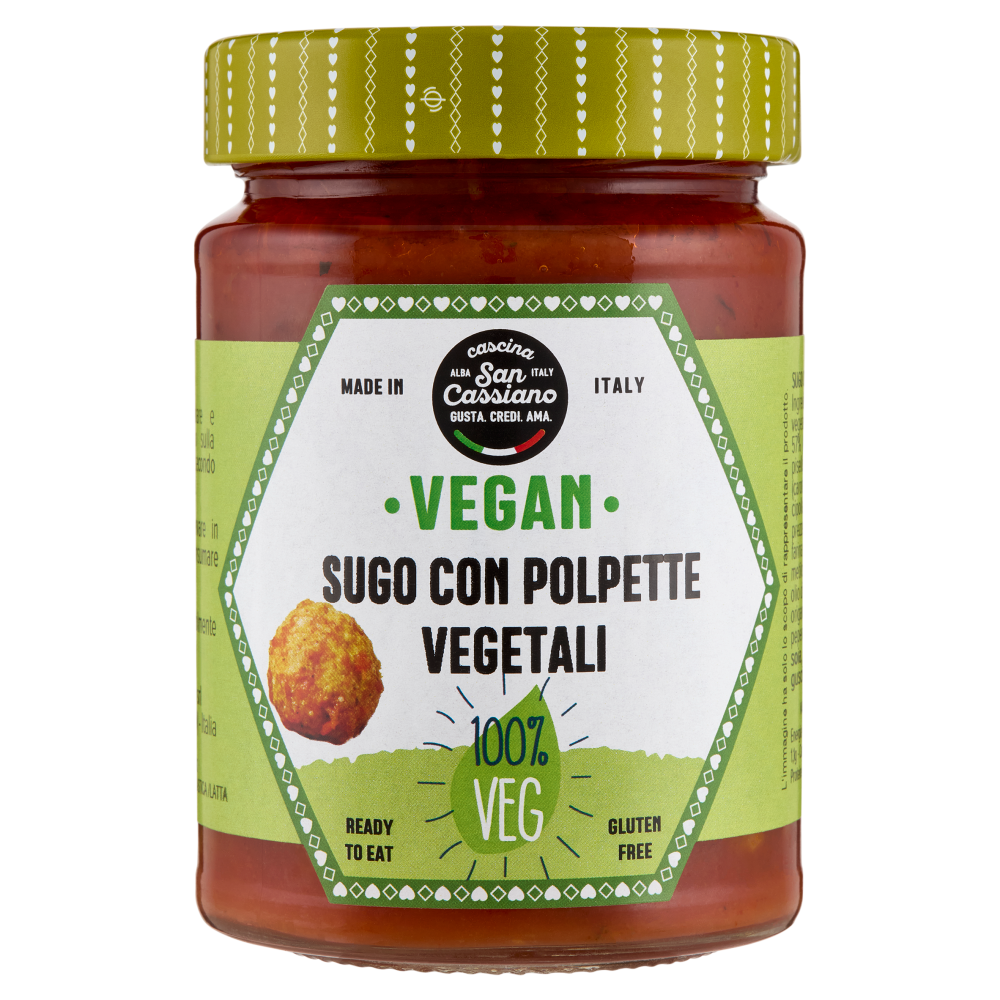 cascina San Cassiano Vegan Sugo con Polpette Vegetali 290 g