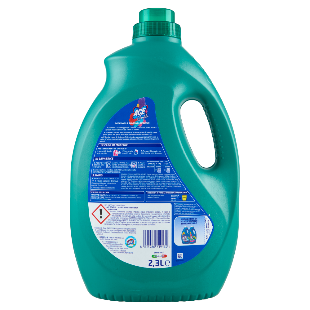 Ace Gentile Lavanda e Muschio Bianco Candeggina per Colorati 2,3 L