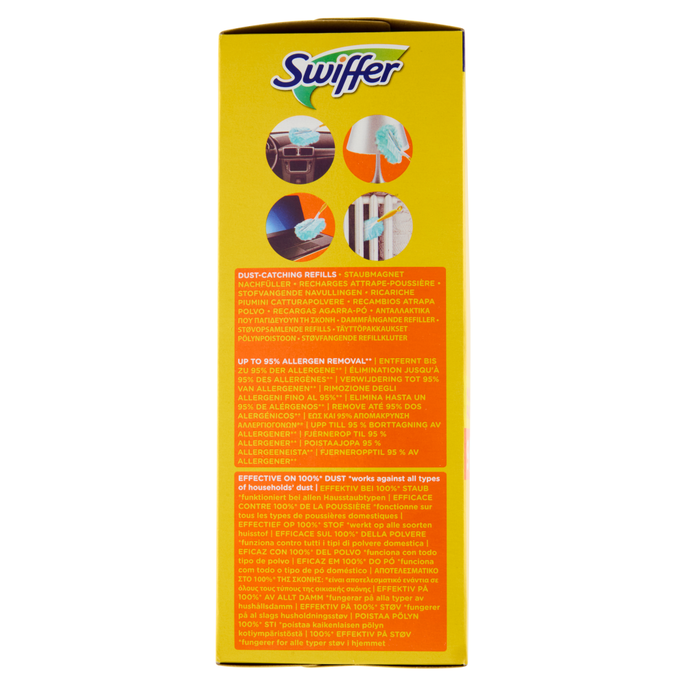 Swiffer Duster Cattura Polvere - Ricarica 9 Piumini per spolverare