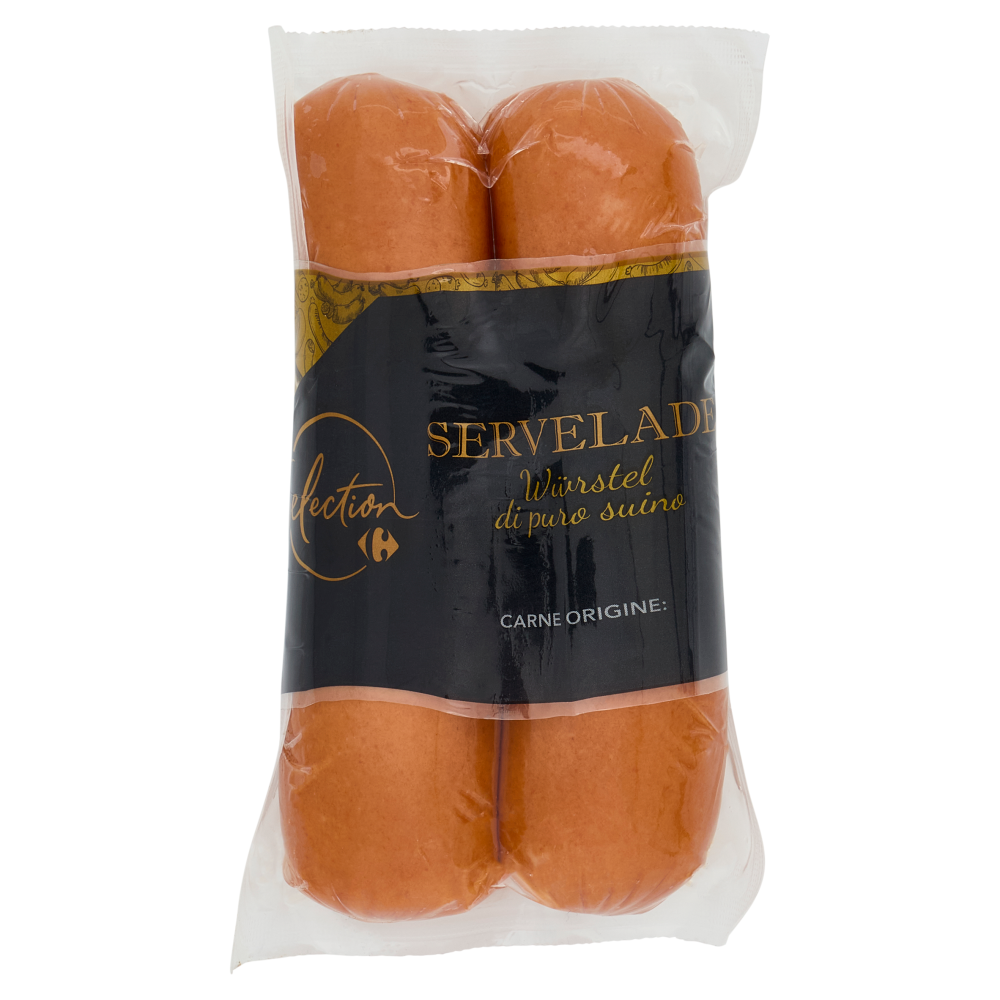 Carrefour Selection Servelade Würstel di puro suino 2 x 100 g
