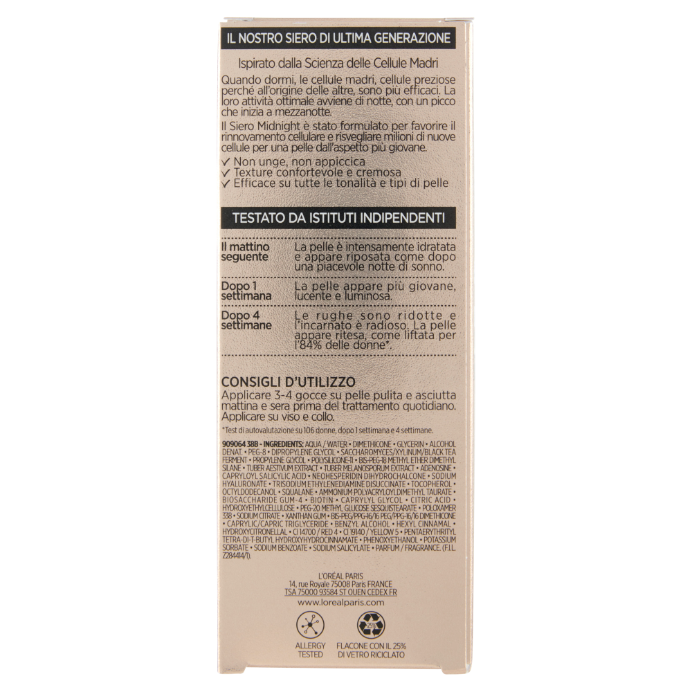 L'Oréal Paris Age Perfect Renaissance Cellulaire, Per Rinnovamento Cellulare e Azione Anti-Età, 30ml