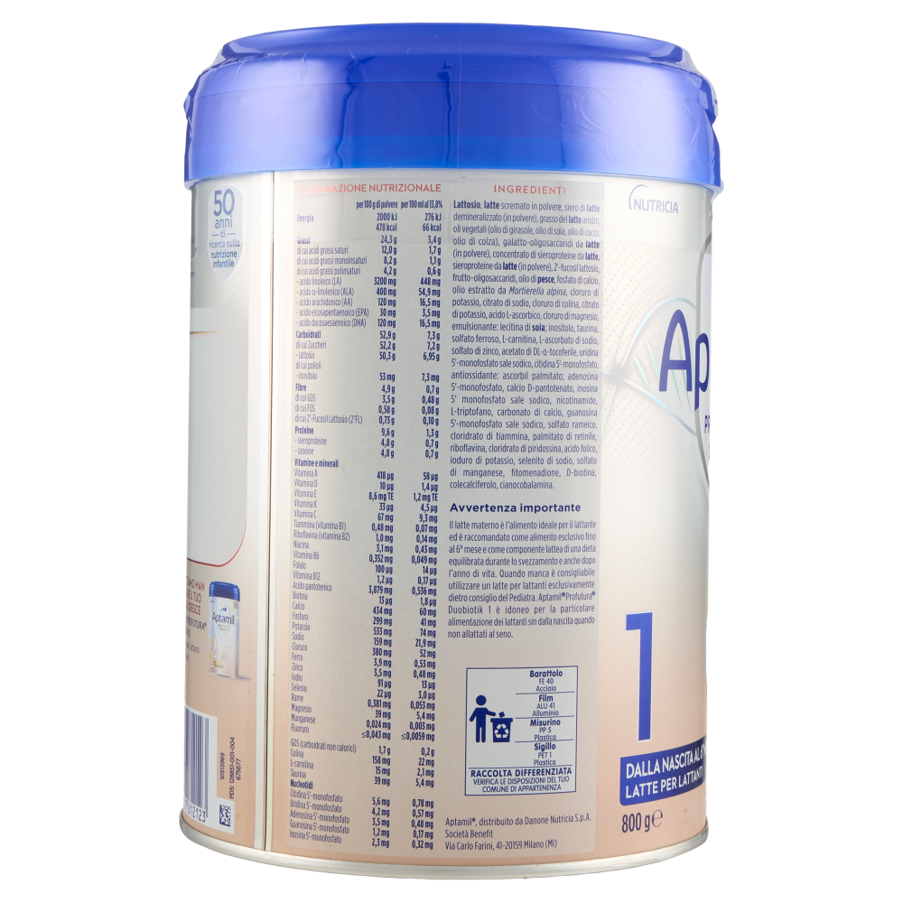 APTAMIL Profutura 1 - Latte per Lattanti in Polvere, dalla nascita al 6° mese, 800g