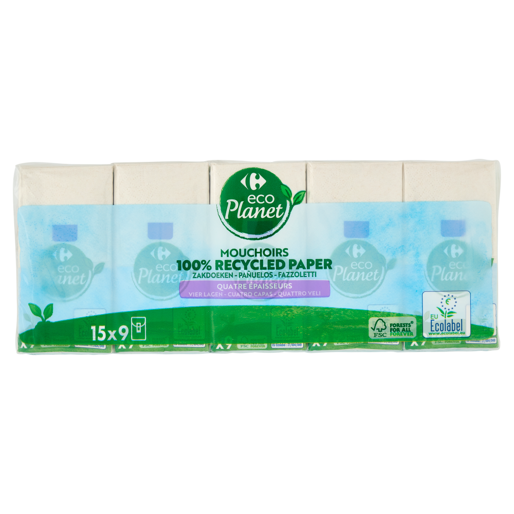 Carrefour eco Planet Fazzoletti 9 pz