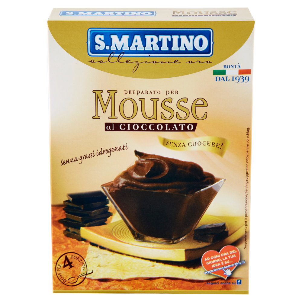 S.Martino collezione oro Preparato per Mousse al Cioccolato 115 g
