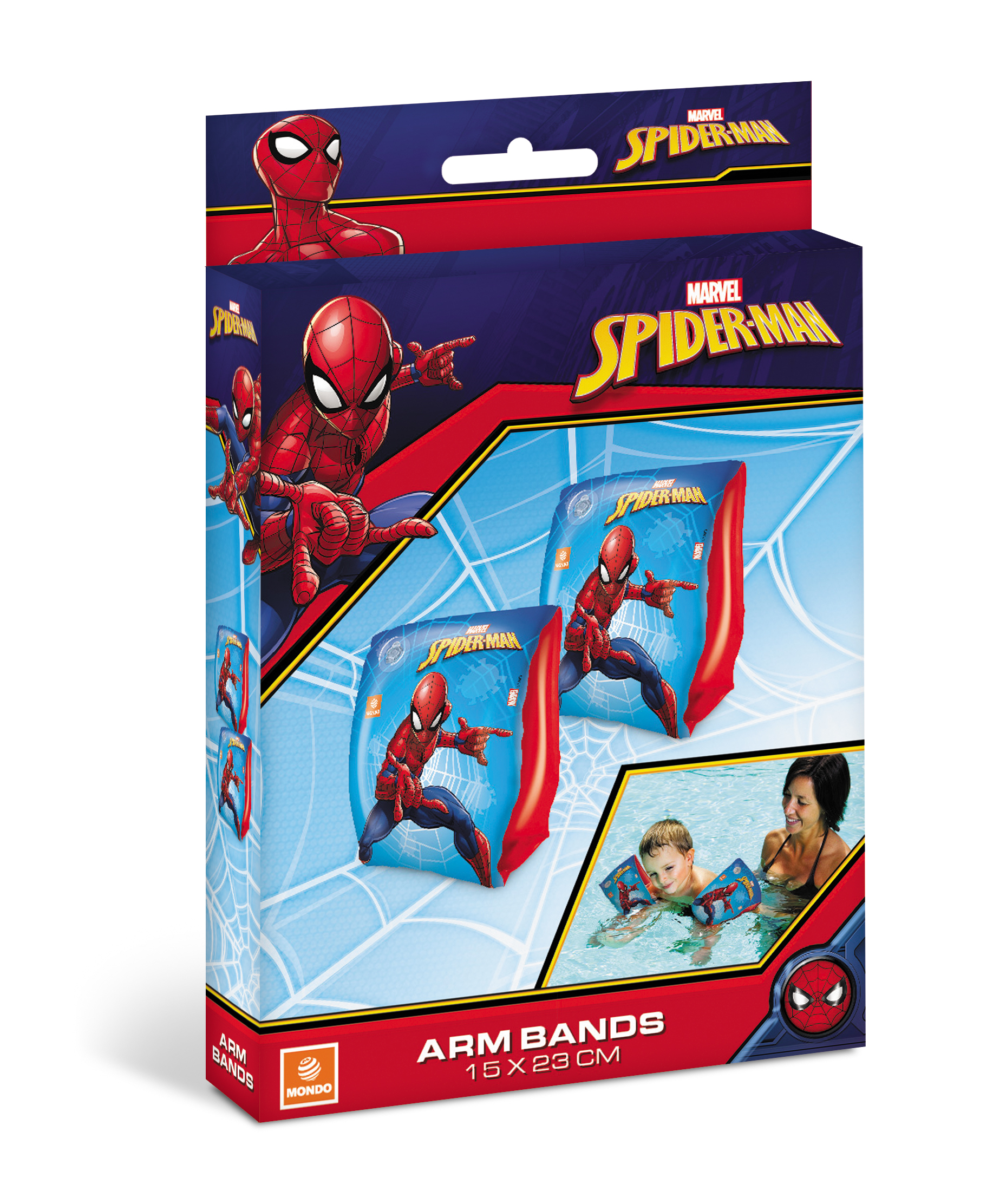 MONDO Spiderman Arm Bands Braccioli 15x25 cm In Pack Appendibile