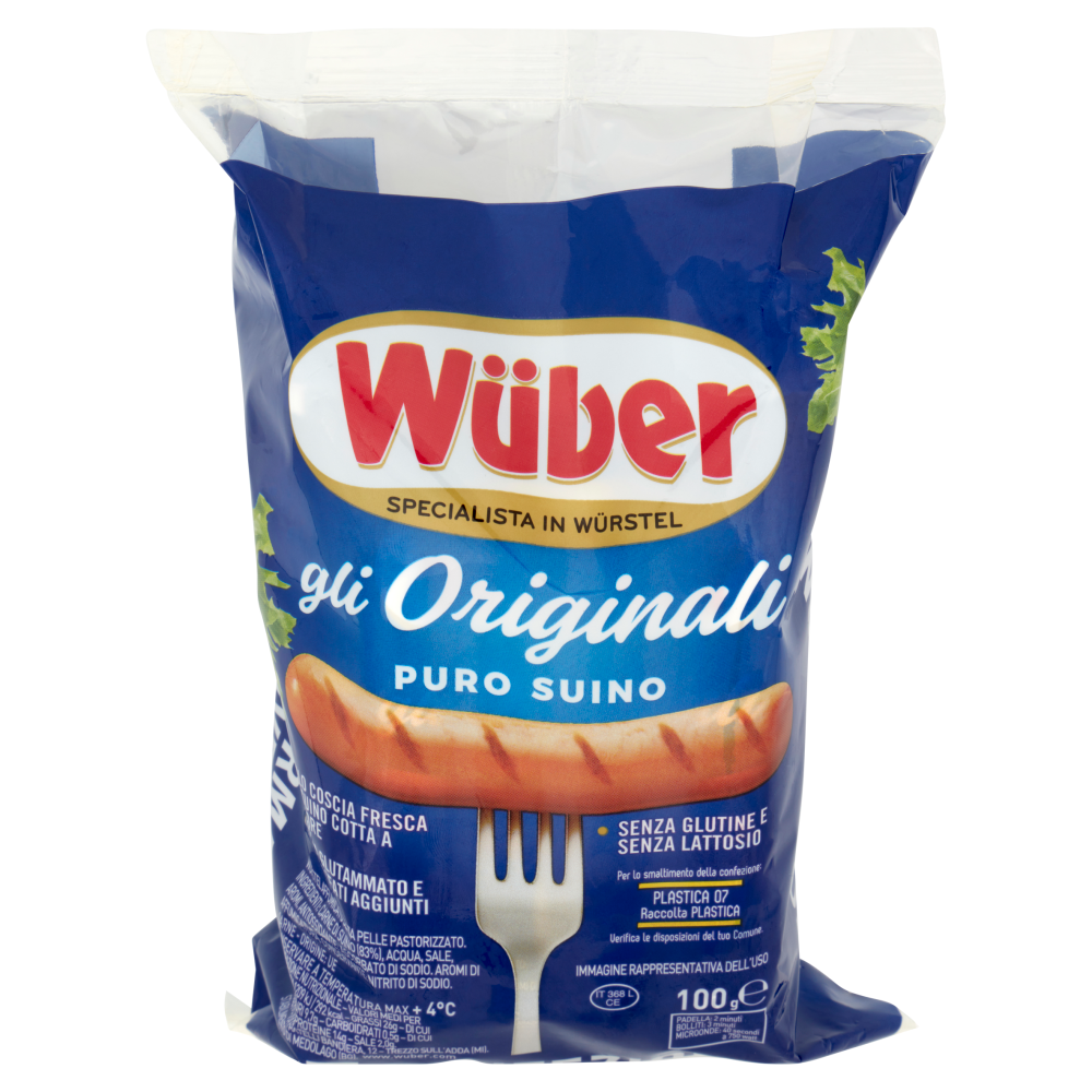 Wüber gli Originali Puro Suino 5 x 100 g