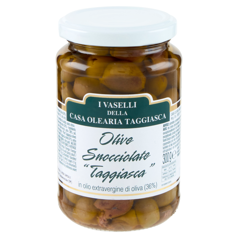 I Vaselli della Casa Olearia Taggiasca Olive Denocciolate "Taggiasca" 300 g