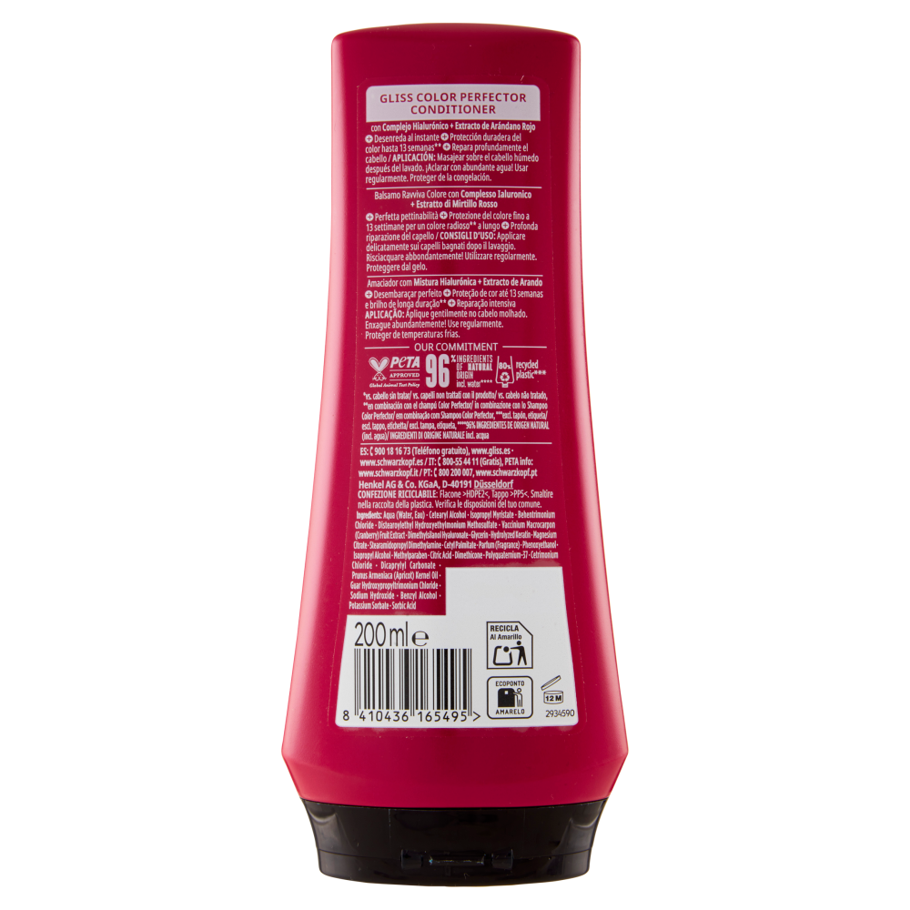 Gliss Color Perfector Balsamo Ravviva Colore 200ml