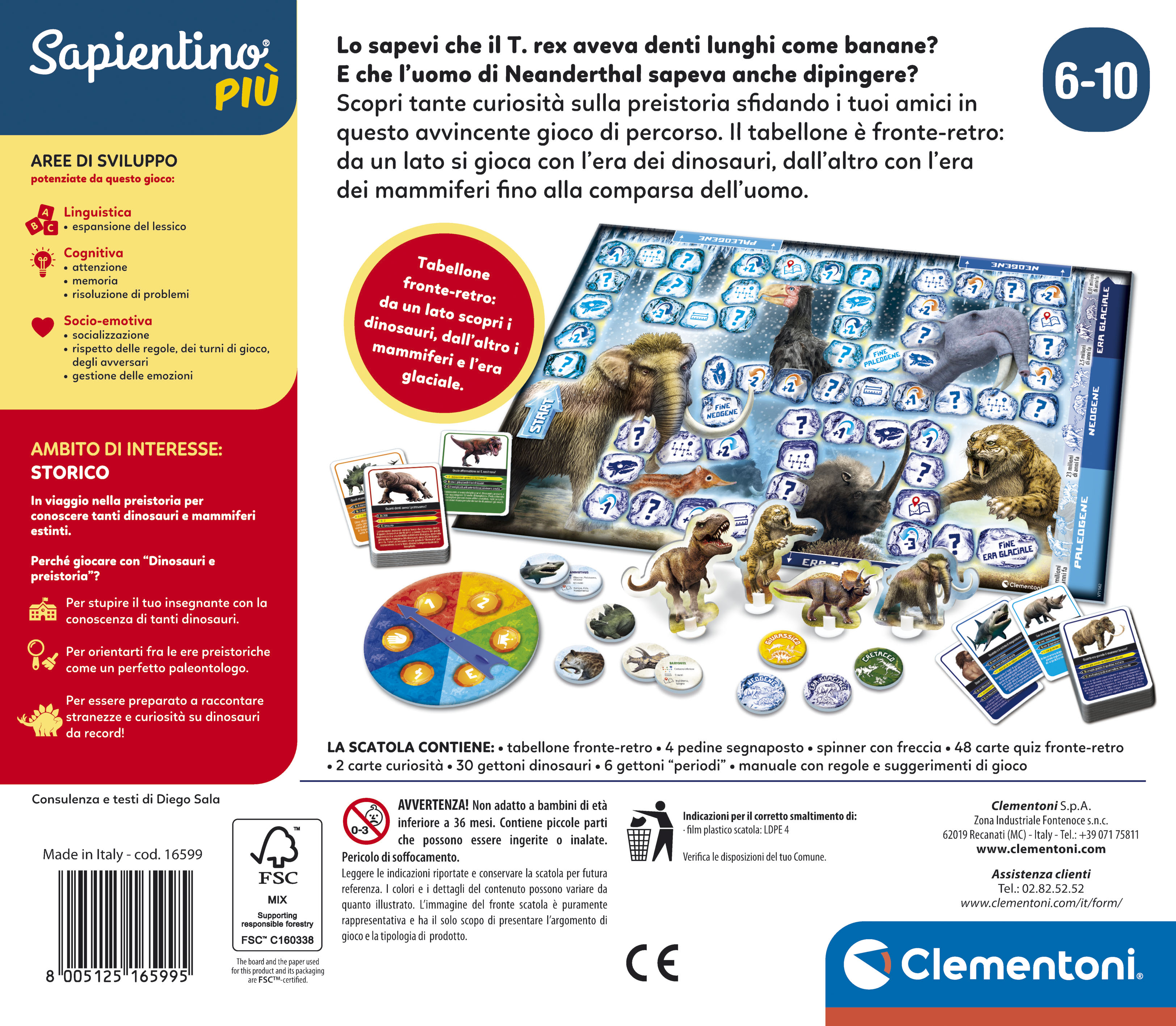 Clementoni Sapientino Più Dinosauri e Preistoria