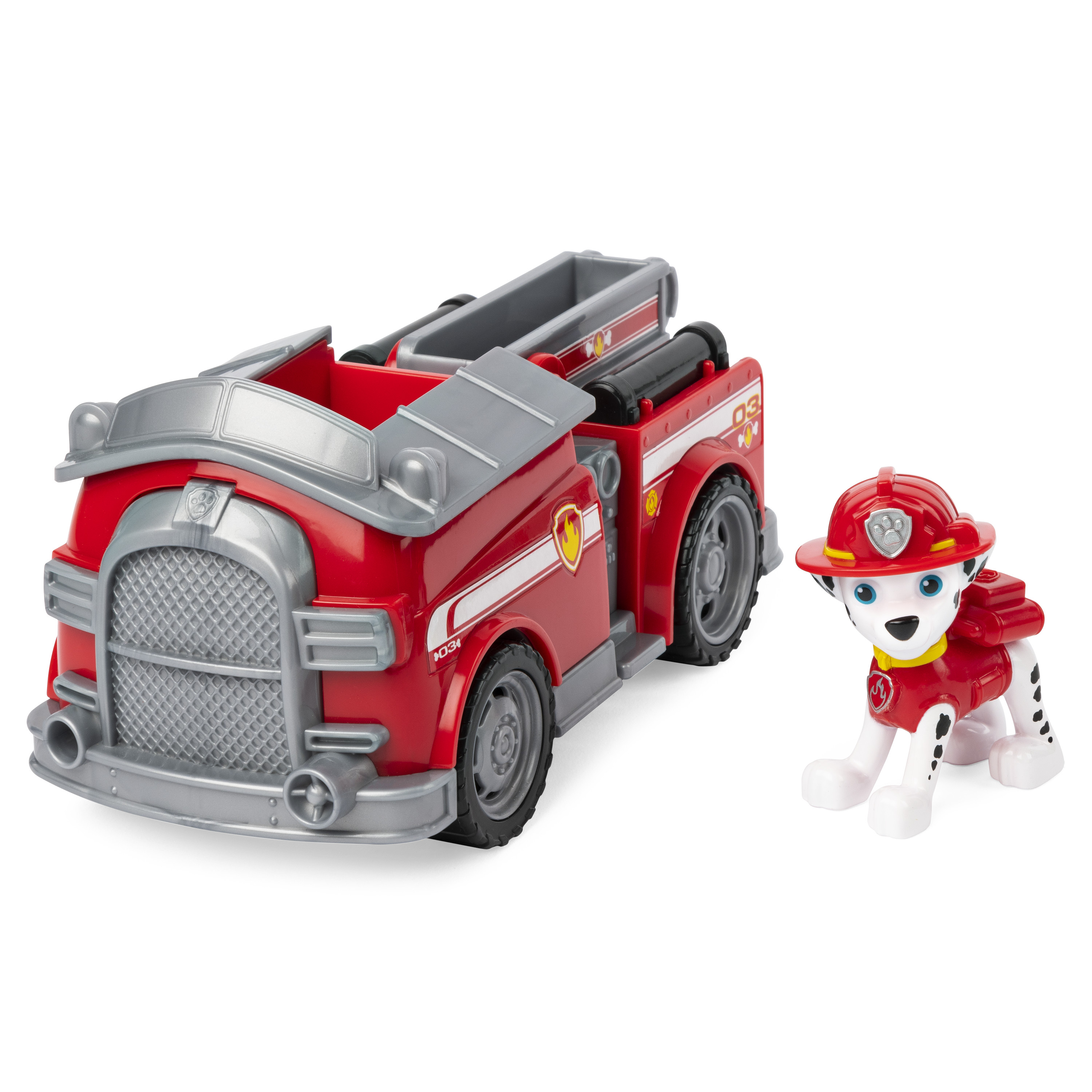 PAW Patrol , Veicolo Ruspa di Rubble, 1 Personaggio di Rubble Incluso, dai 3 Anni