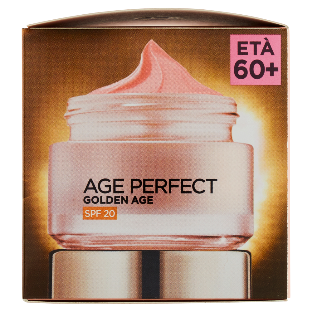 L'Oréal Paris Crema Viso Giorno Anti-età Age Perfect Golden Age, con SPF 20, 50 ml