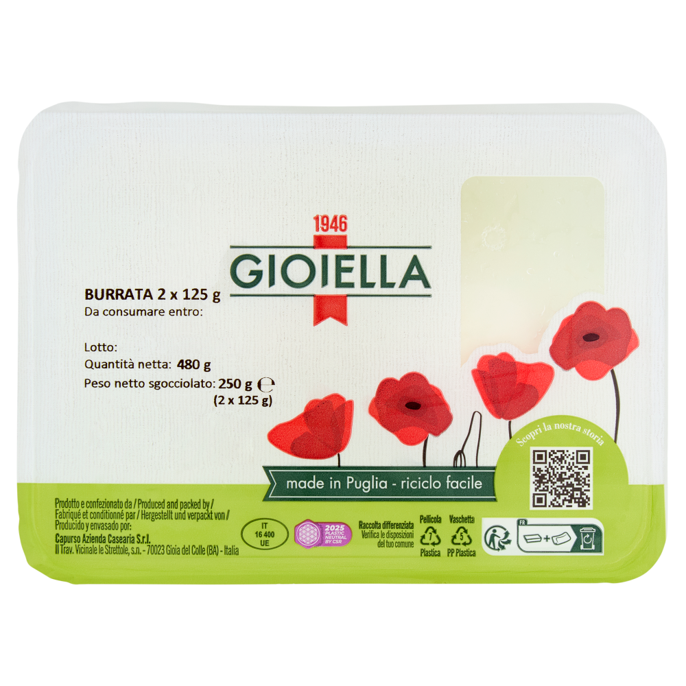 Gioiella Burrata 2 x 125 g