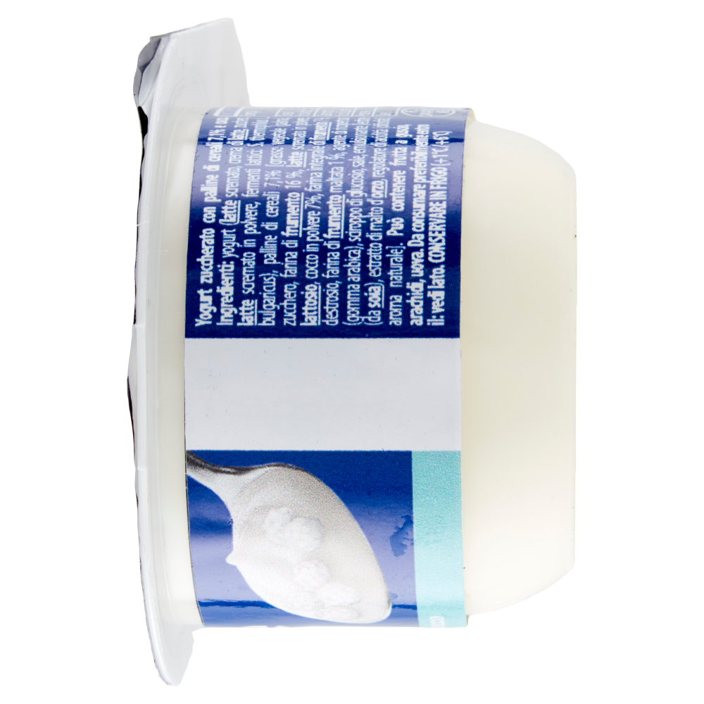 Danone Duo, Yogurt Bianco Cremoso con Croccanti Palline al Cocco, 98g