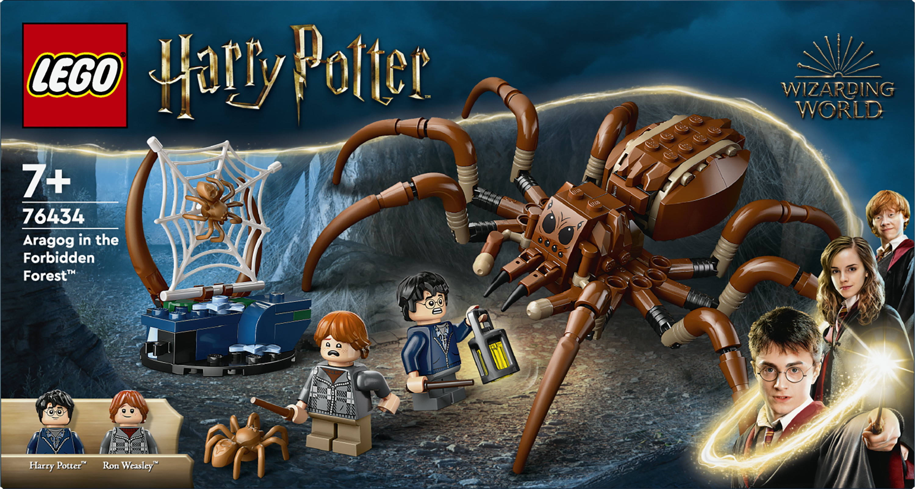 LEGO Harry Potter 76434 Aragog nella Foresta Proibita, Ragno Giocattolo con Parti Snodabili, Giochi di Magia per Bambini 7+