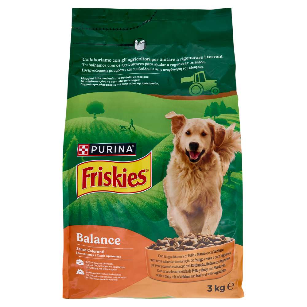 PURINA FRISKIES Balance Pollo e Manzo e con Verdure 3kg
