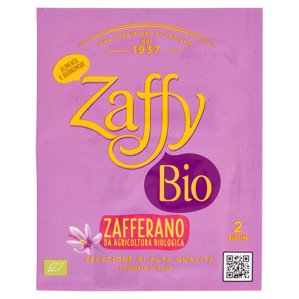 Zaffy Bio Zafferano da Agricoltura Biologica Bustine 2 x 0,13 g