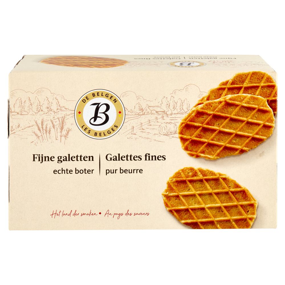 De Belgen Galettes fines pur beurre 250 g