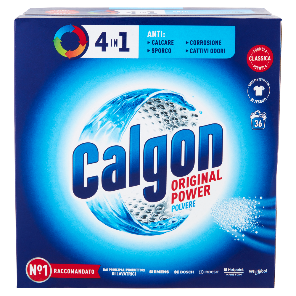 Calgon Original Power Polvere 4in1 Anticalcare lavatrice 1,8 kg