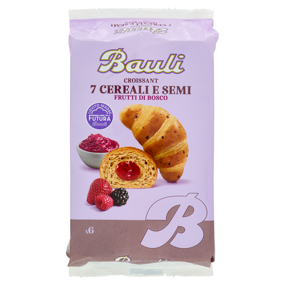Bauli Croissant 7 Cereali e Semi Frutti di Bosco 6 x 45 g