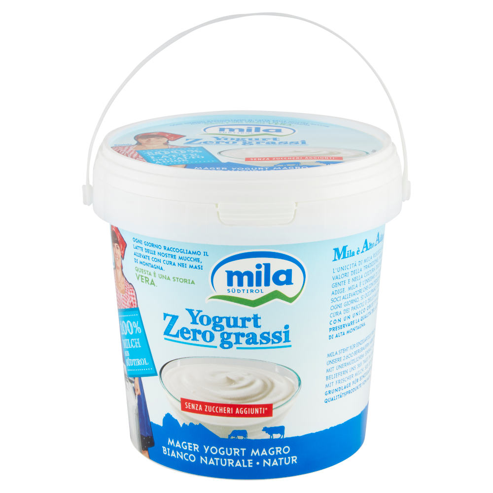 mila Yogurt Zero grassi Yogurt Magro Bianco Naturale 1000 g