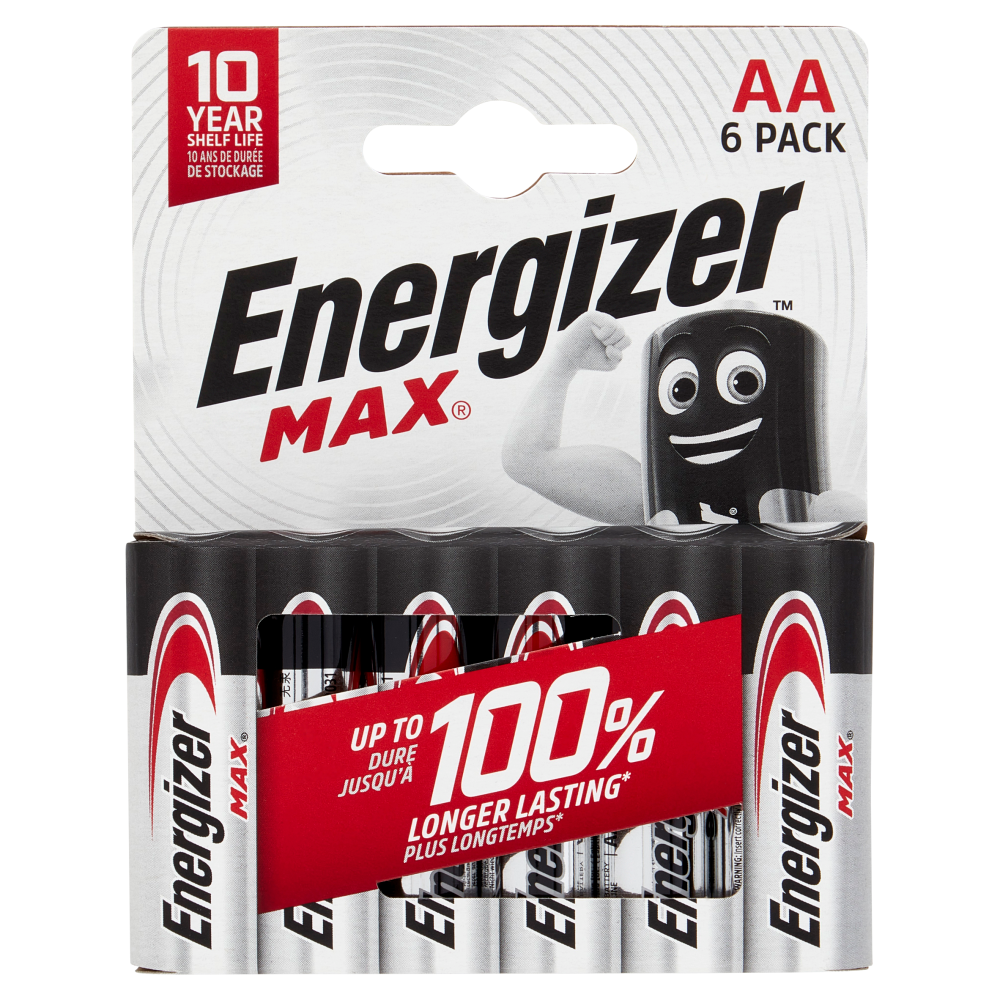 Energizer Max AA Alkaline 6 pz