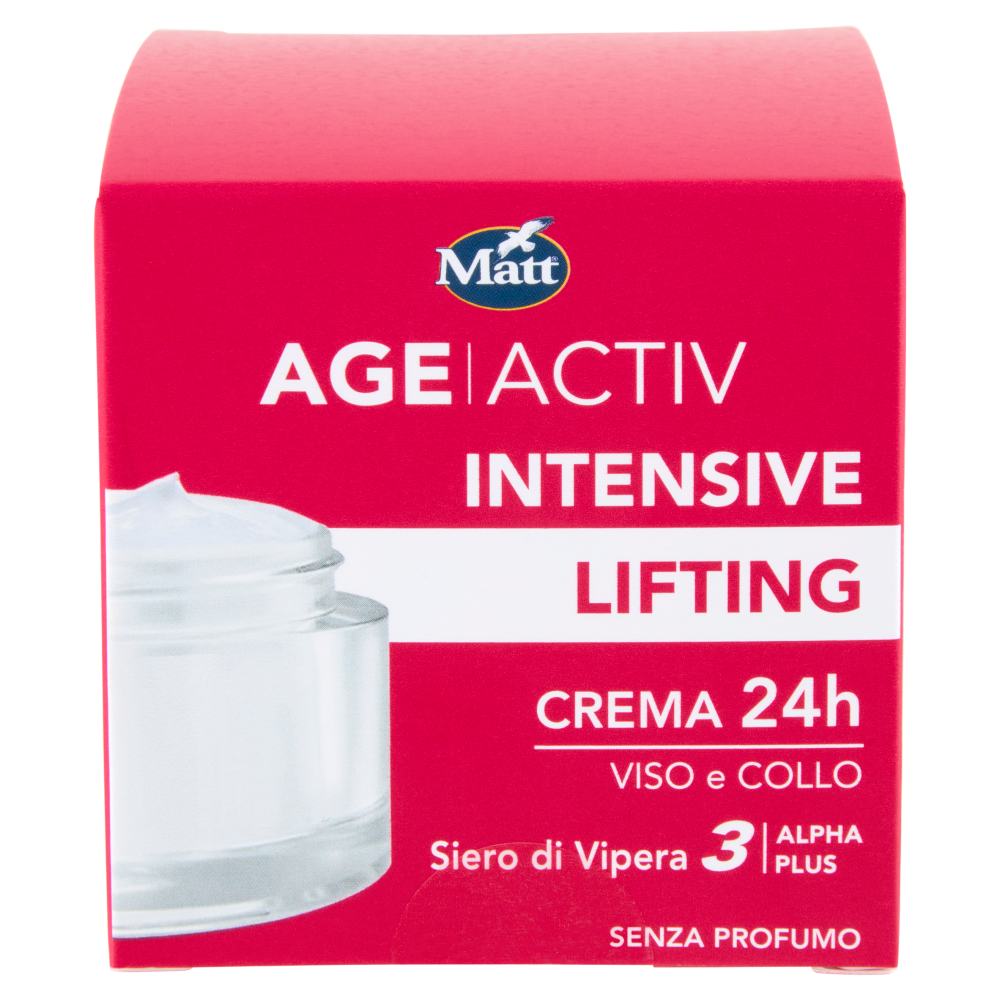 Matt Age Activ Intensive Lifting Crema 24h Viso e Collo Siero di Vipera 3 Alpha Plus 50 ml