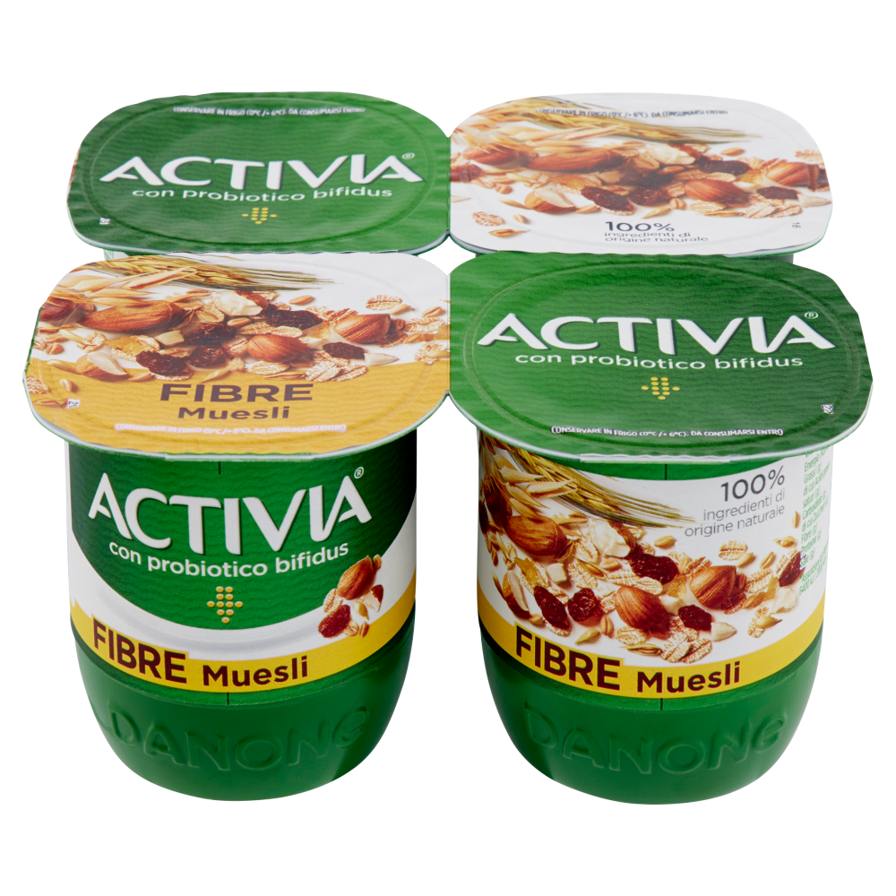 Activia Fibre Muesli 4 x 125 g Carrefour