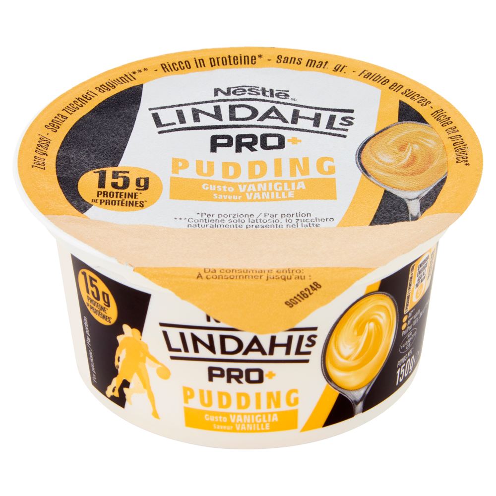 LINDAHLS Pro+ Pudding Gusto Vaniglia 150 g
