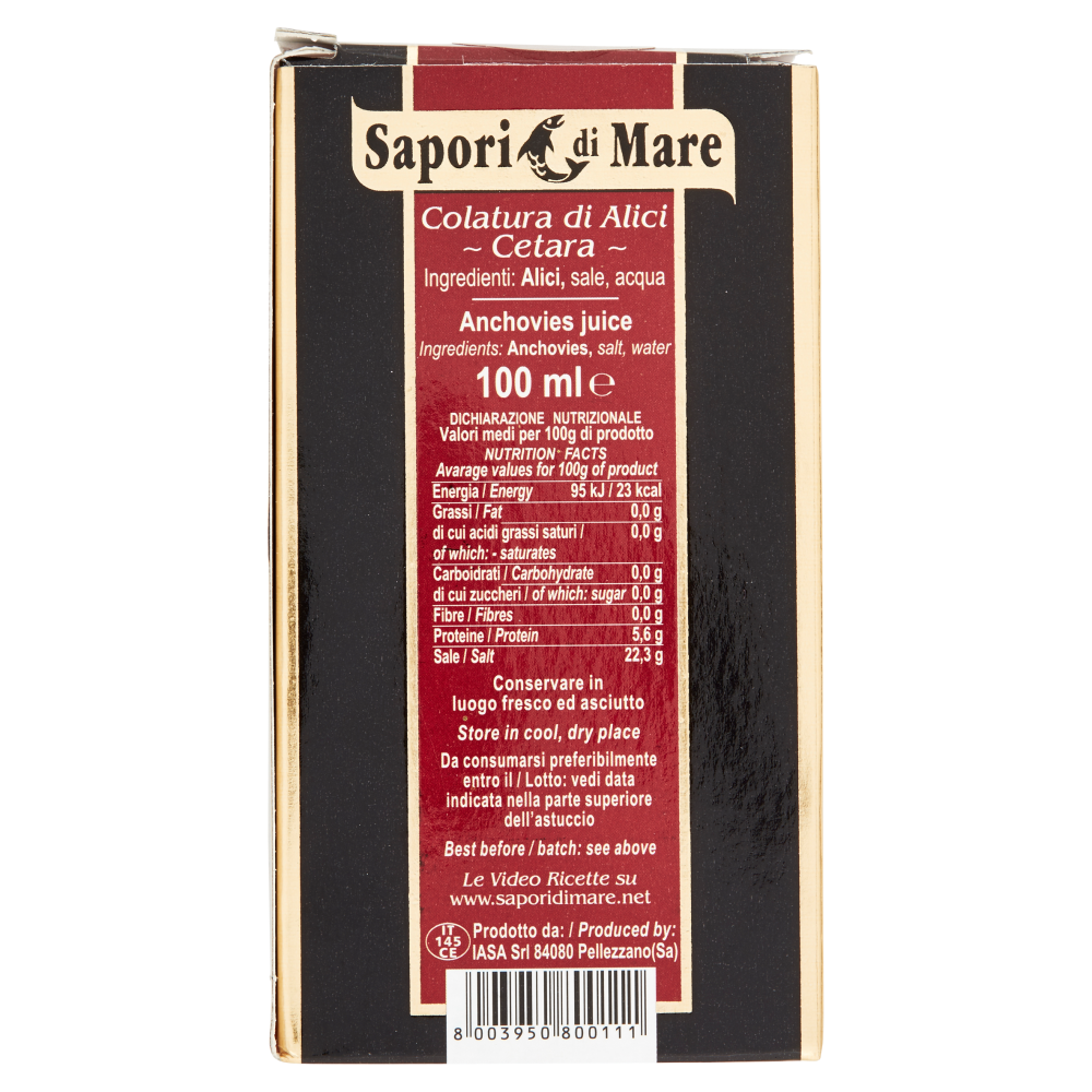 Sapori di Mare Colatura di Alici di Cetara 100 ml