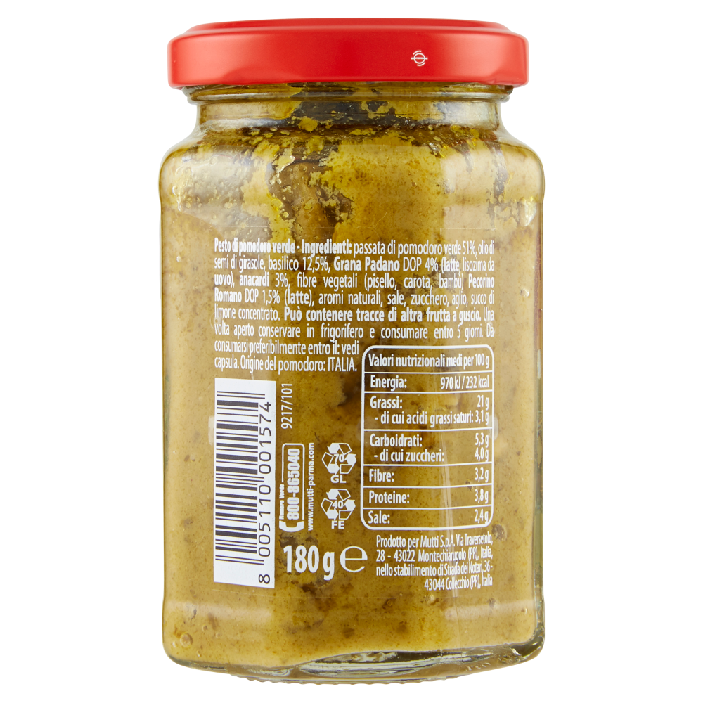 Mutti Pesto Verde di Pomodoro 180 g