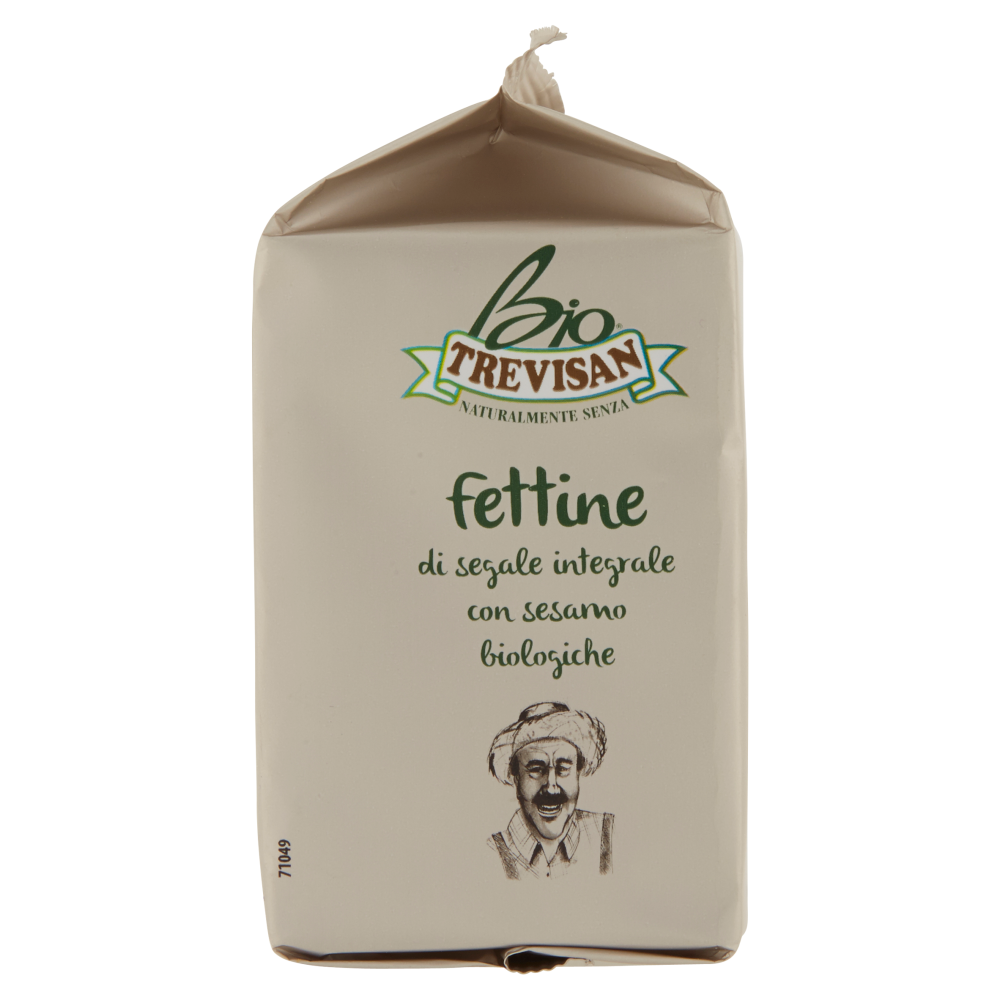 Trevisan Bio fettine di segale integrale con sesamo biologiche 200 g