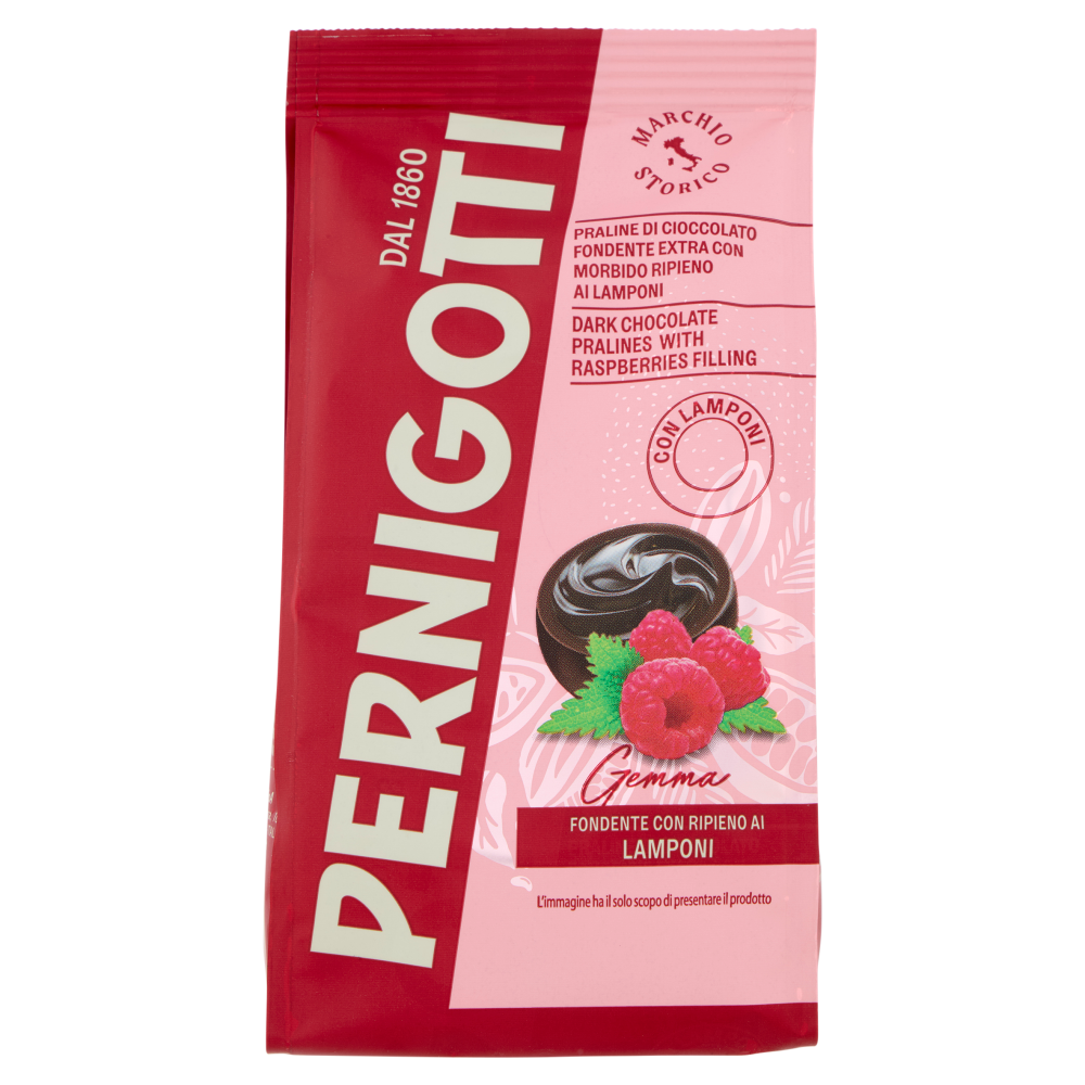 Pernigotti Gemma Fondente con Ripieno ai Lamponi 140 g