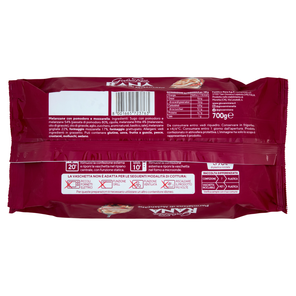 Giovanni Rana Parmigiana di Melanzane 700 g