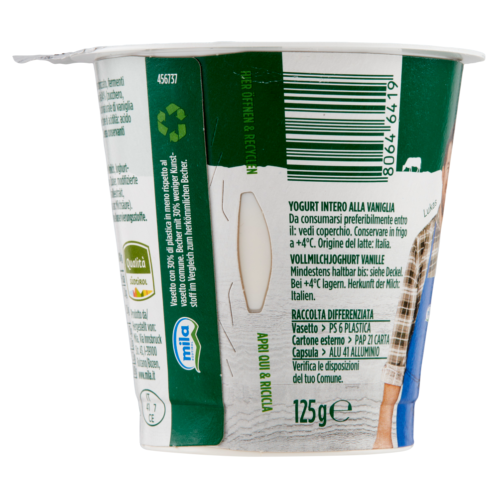 mila Yogurt Intero Vaniglia 125 g