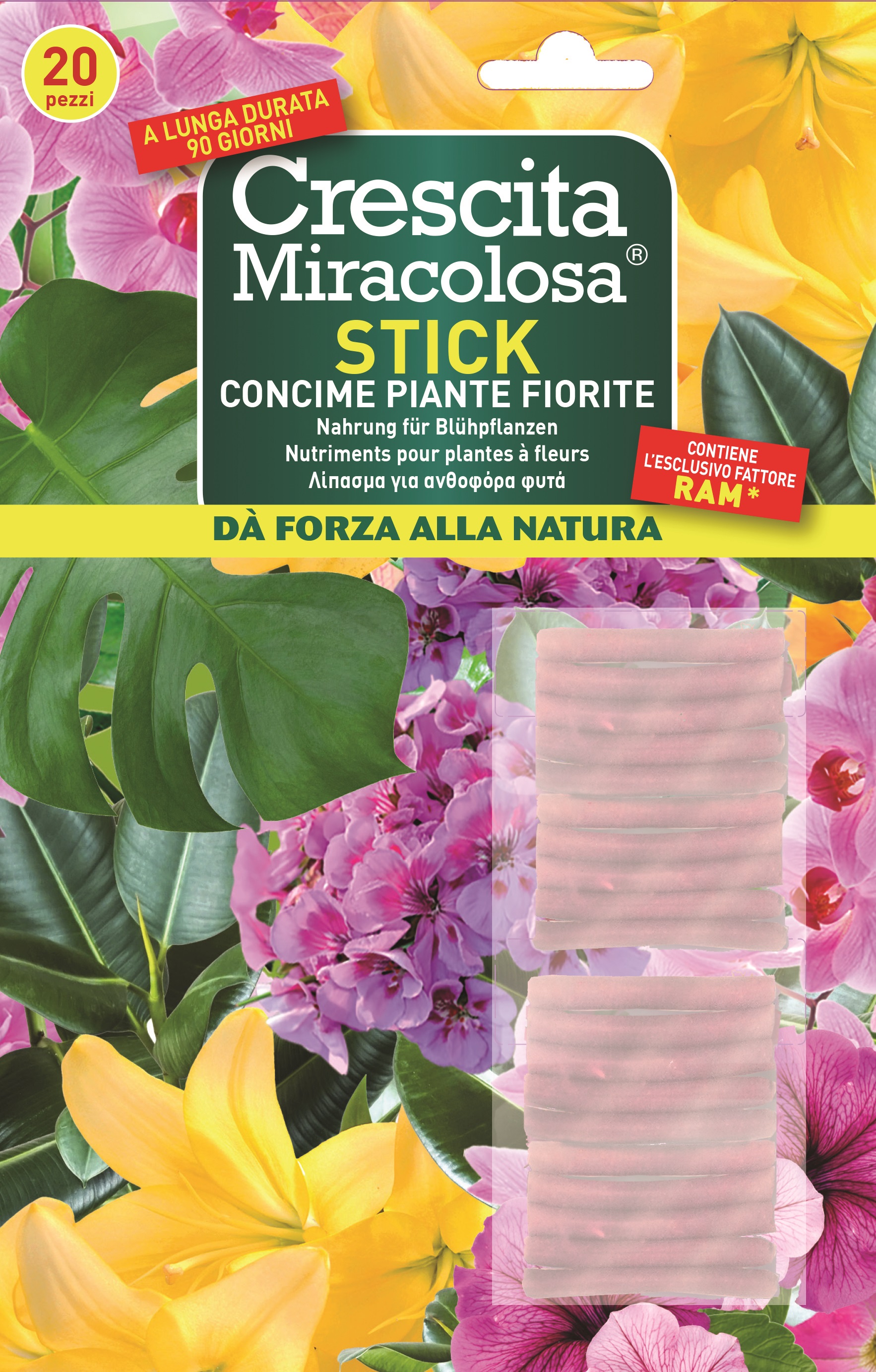 Crescita Miracolosa Nutrimento in bastoncini per piante fiorite