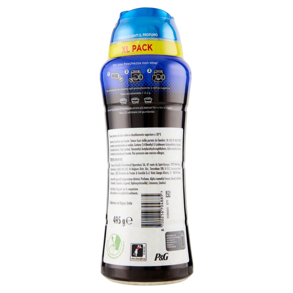 Lenor Unstoppables Profumo per il Bucato Freschezza Non-Stop* di Dash 495 g