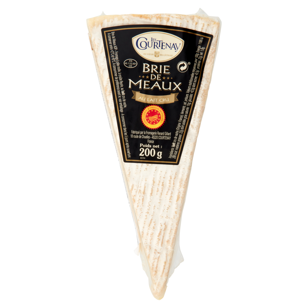 Les Courtenay Brie de Meaux au Lait Cru AOP 200 g