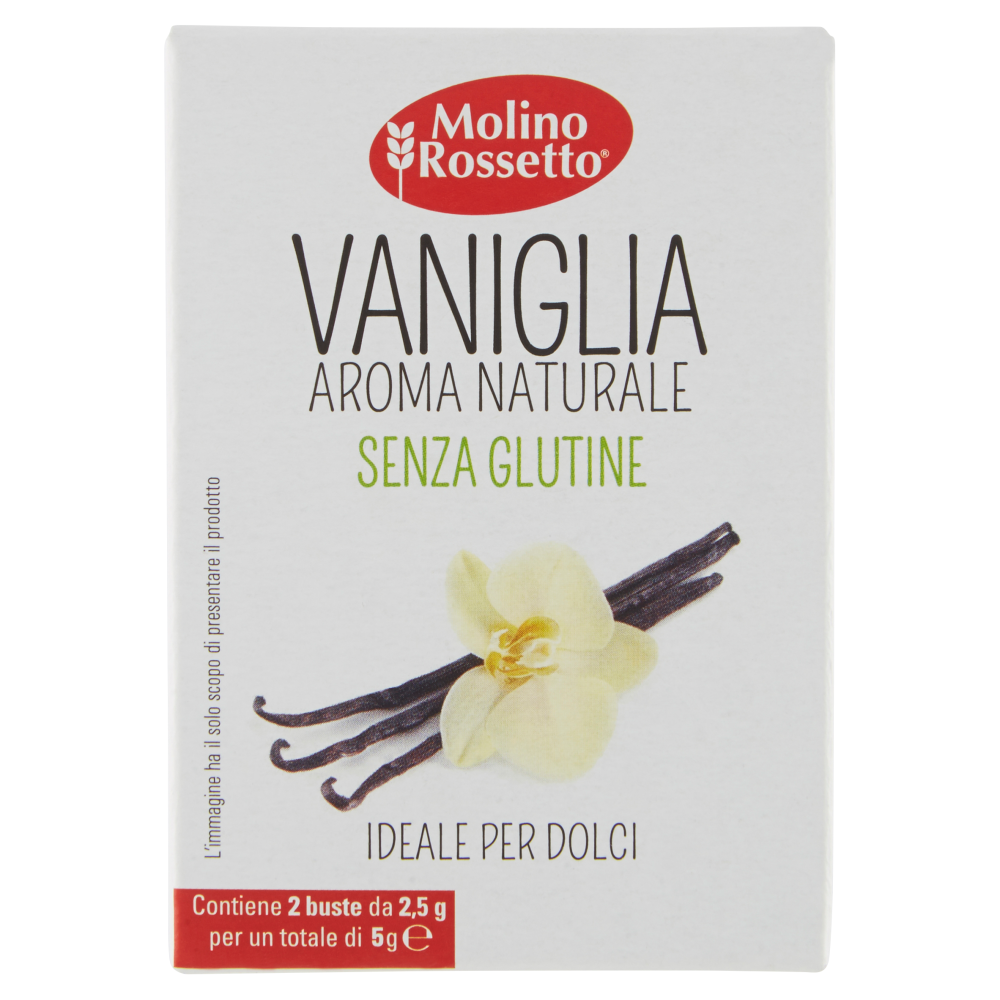 Molino Rossetto Vaniglia Aroma Naturale Senza Glutine 2 x 2,5 g