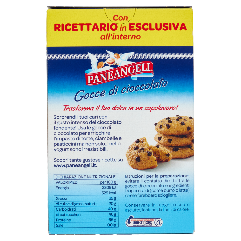 PANEANGELI decora con Gocce di cioccolato 125 g