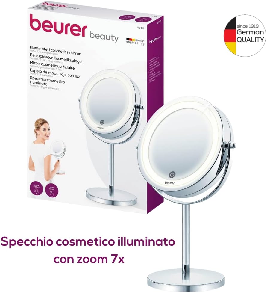 Specchio rotondo Orizzonte 600 in argento di Disain1971 in vendita su