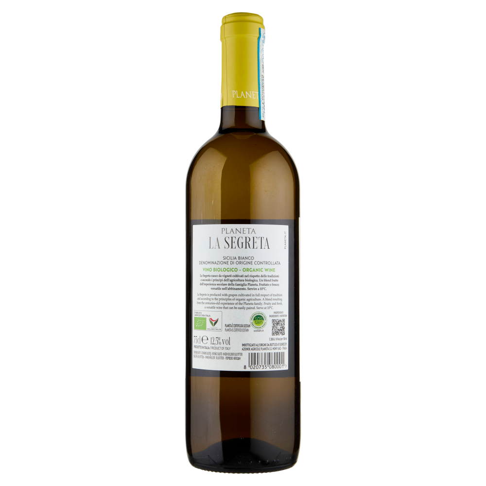 Planeta la Segreta Bianco Sicilia DOC Biologico 75 cl