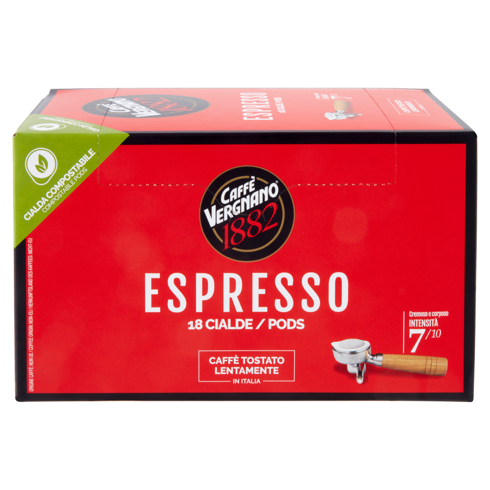 Caff&egrave; Vergnano 1882 Espresso Cialda Compostabile 18 x 6,94 g