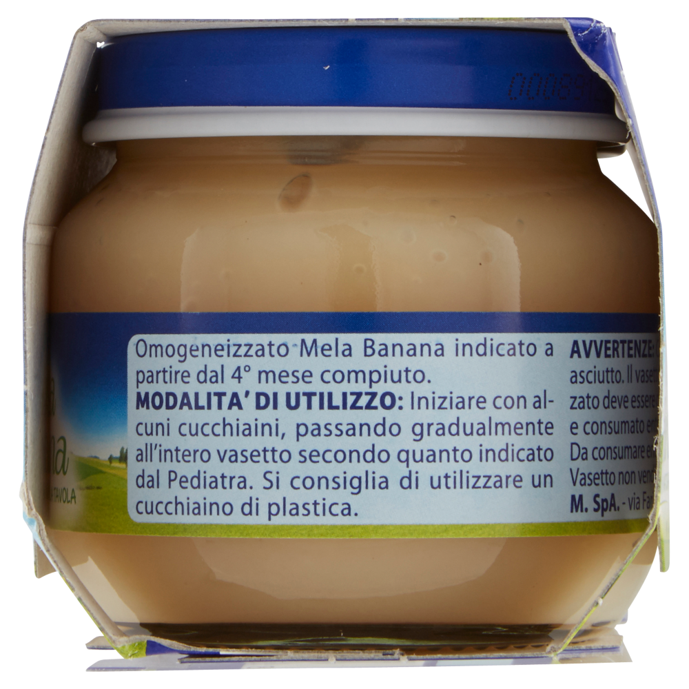 Mellin Mela Banana 100% Naturale Omogeneizzato 2 x 100 g
