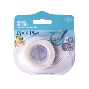 Carrefour Nastro invisibile 25mx19mm con supporto