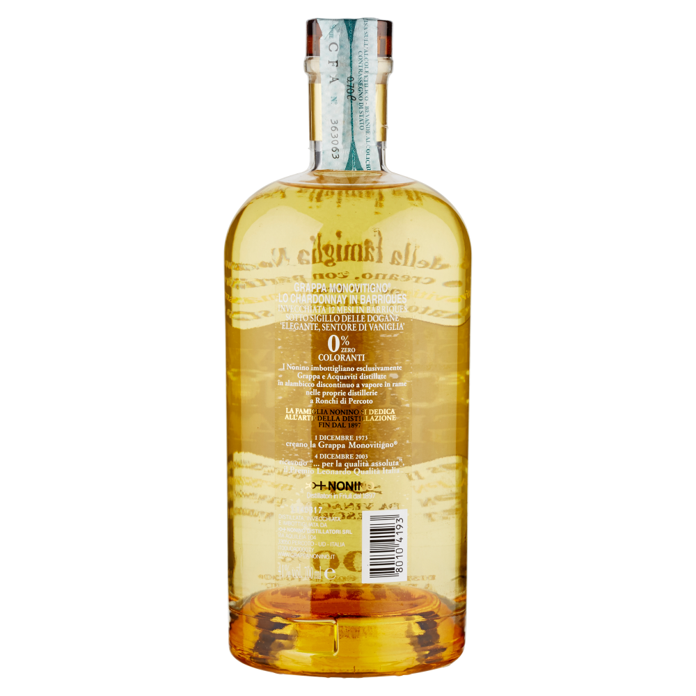 Grappa Nonino Monovitigno&reg; lo Chardonnay in barriques 700 ml