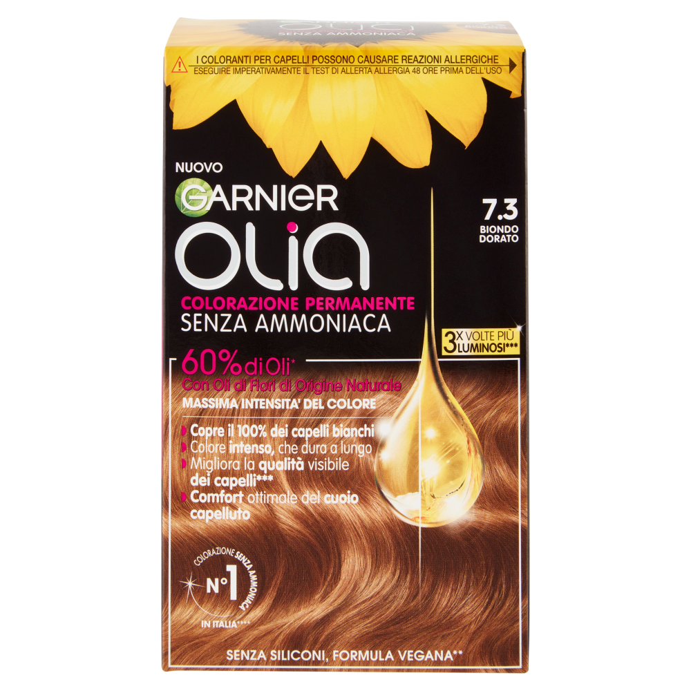 Garnier Olia Tinta Capelli, Senza Ammoniaca, Golden dark 73