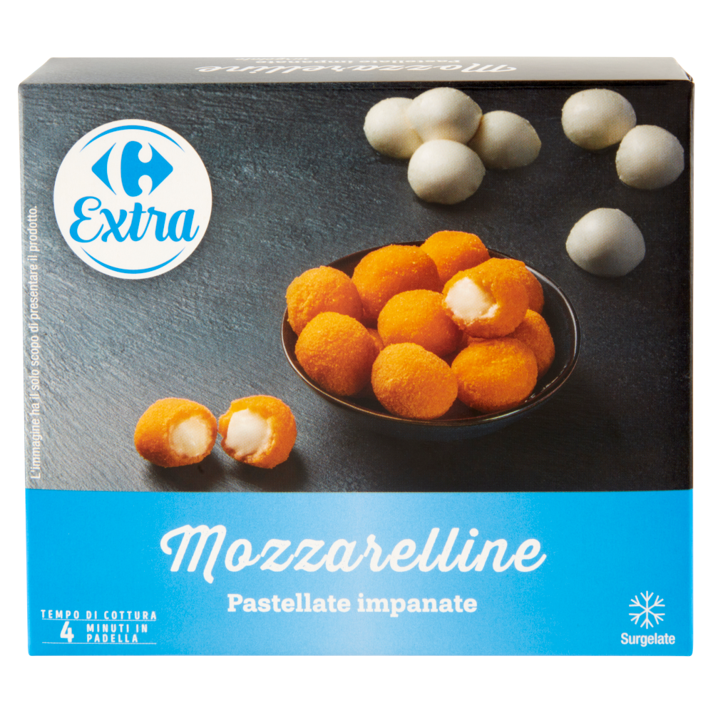 Carrefour Extra Mozzarelline Pastellate impanate Surgelate 250 g