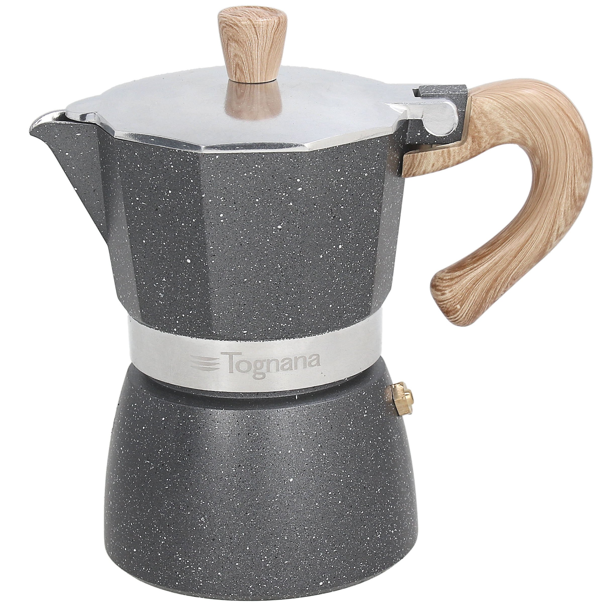 Tognana Porcellane Tognana Coffee Star Caffettiera 3 Tazza Grigio Marmorizzato