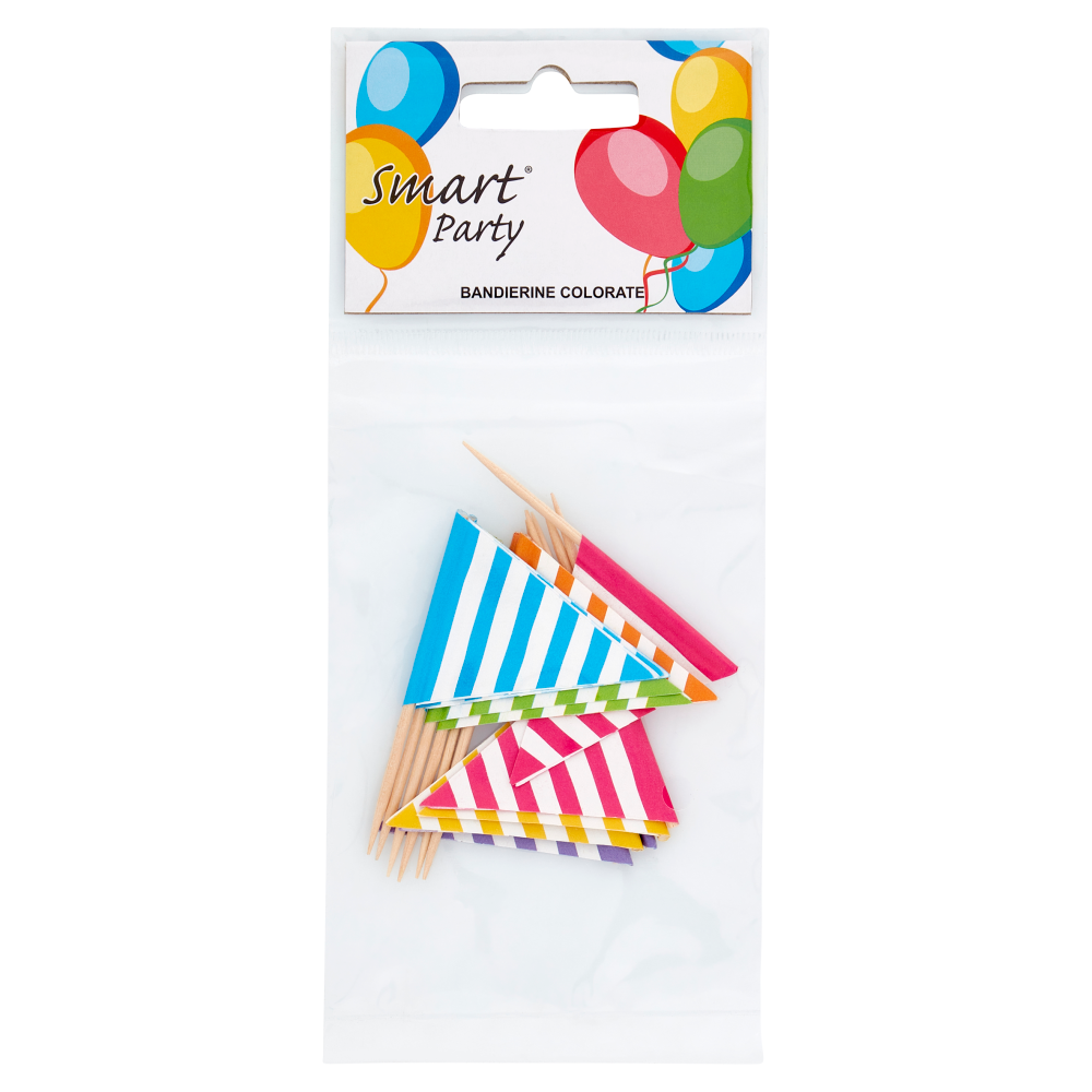 Smart Party Bandierine Colorate 12 pz